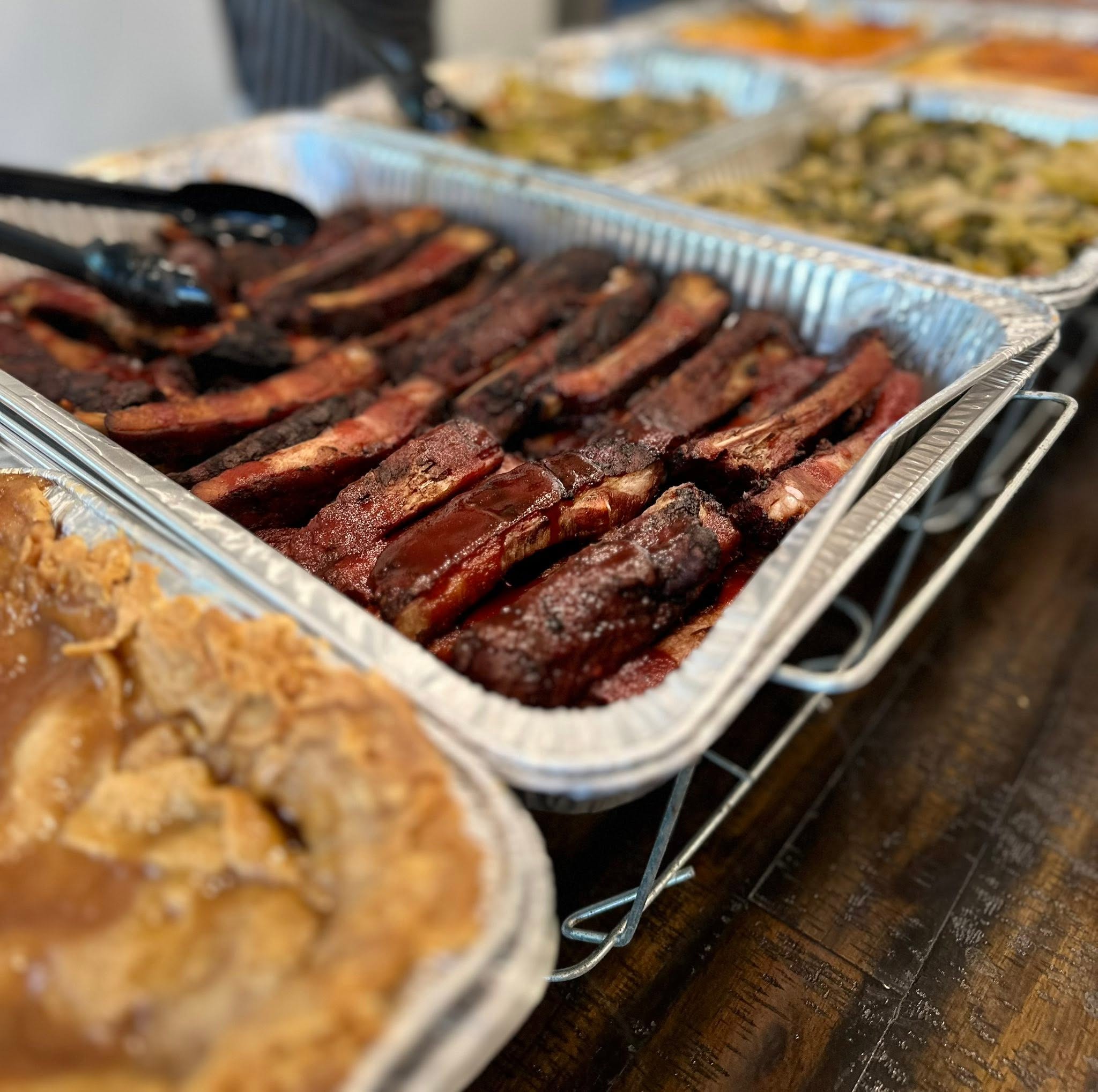 Camera photo of high-quality platter of ribs